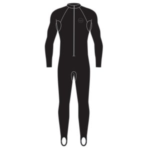 Military Men's Performance Stretch Front Zip Dive Skin