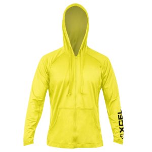 VentX Hooded Long Sleeve Front Zip - Lifeguard Yellow