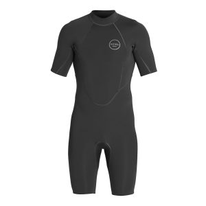 Men's Axis Short Sleeve Back Zip Spring Wetsuit 2mm - Black
