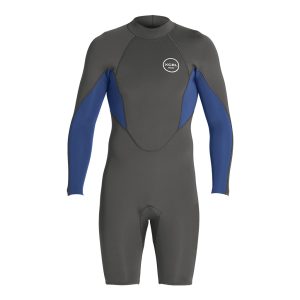 Men's Axis Long Sleeve Springsuit 2mm - Graphite/Sapphire