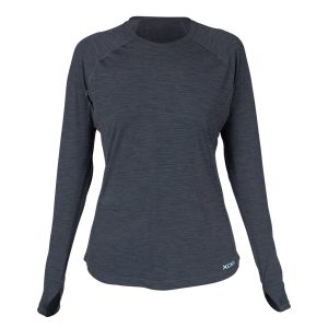 Women's Heathered VentX Long Sleeve Relaxed Fit UV - Black