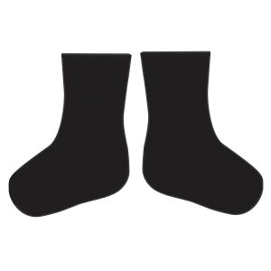 Men's Full Cut Fin Socks 2mm